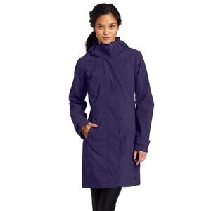 Merrell Dark Purple Ellenwood Parka Coat Women's M Opti-Shell Removable Hood
